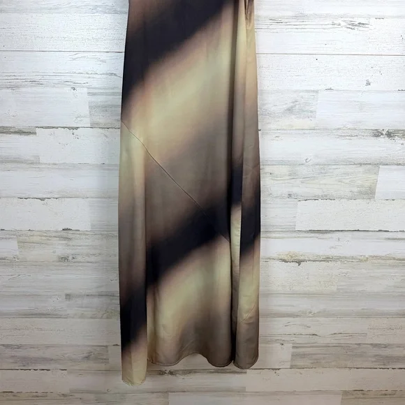 NWT Miou Muse Ombré Maxi Slip Dress M Neutral Boho Y2K Spaghetti Strap Romantic - Picture 9 of 12